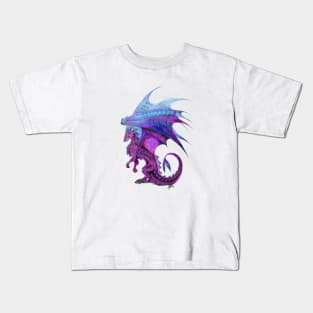 Colorful Pink and Purple Dragon Kids T-Shirt